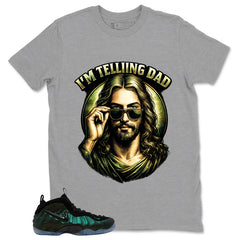 I'm Telling Dad Shirt - Match Air Foamposite Pro Pine Green
