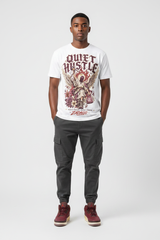 Mockup - Quiet Hustle Graphic Tee streetwear editorial