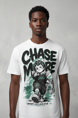 Chase More Graphic Tee - Zoomed chest mockup