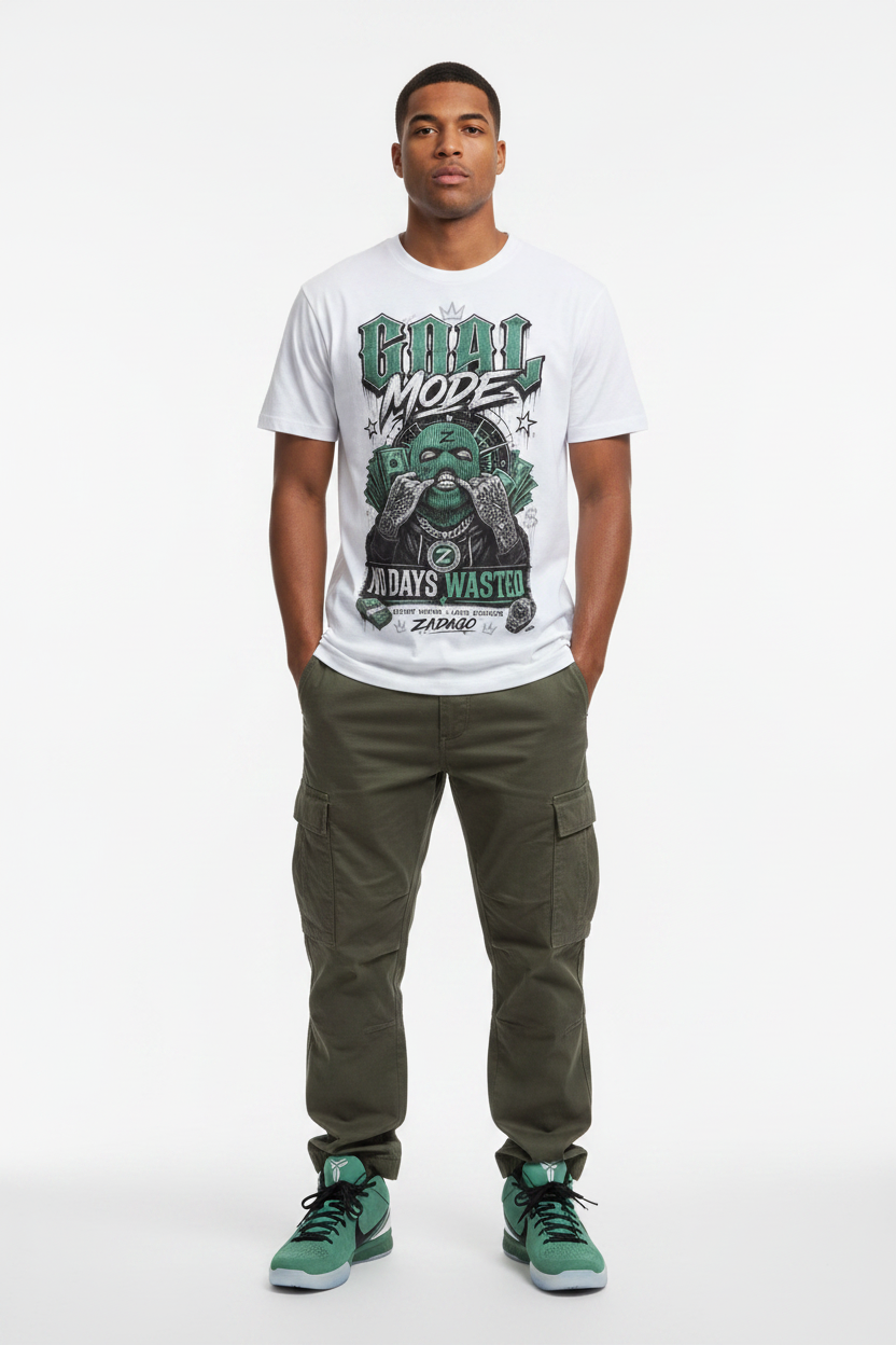 Goal Mode No Days Wasted Graphic Tee - Kobe 4 Protro Girl Dad mockup