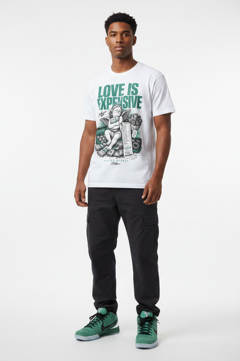 Love Is Expensive Graphic Tee - Kobe 4 Protro Girl Dad mockup