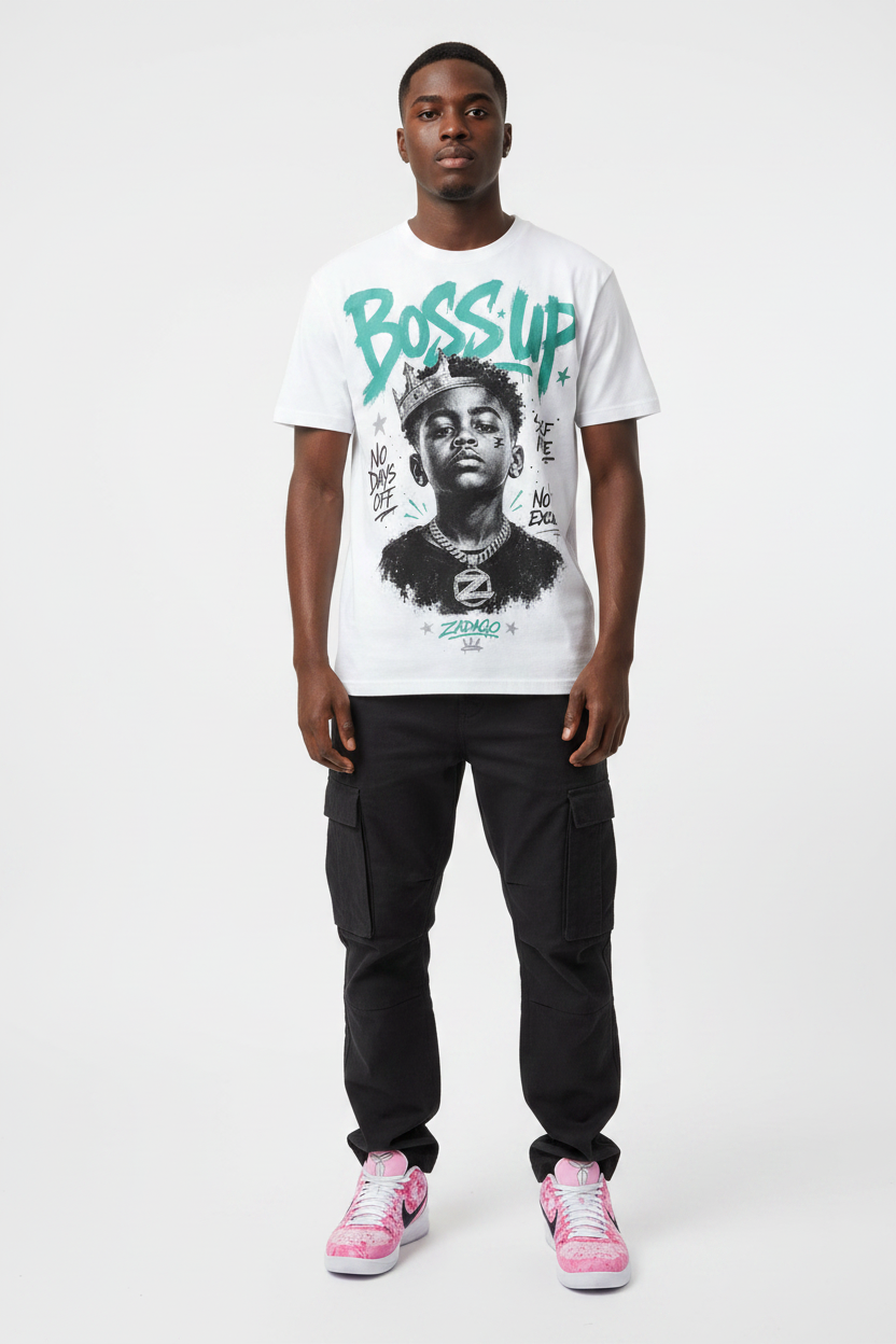Boss Up Graphic Tee - Nike Zoom Kobe 4 Protro Girl Dad mockup