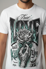 Mockup Zoomed - True Love Will Kill You Graphic Tee
