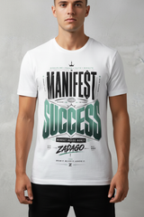Manifest Success Graphic Tee - Zoomed chest mockup
