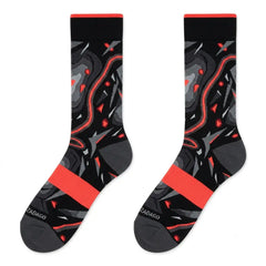Infrared Socks – Air Jordan 6 Retro Inspired Mid-Calf Unisex Crew Socks