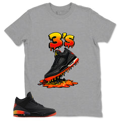 J. Balvin Rio 3s Zadago Shirt 3's Dripping Graphic