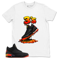 J. Balvin Rio 3s Zadago Shirt 3's Dripping Graphic