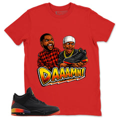 J. Balvin Rio 3s Zadago Shirt Daaamn Sneaker Graphic