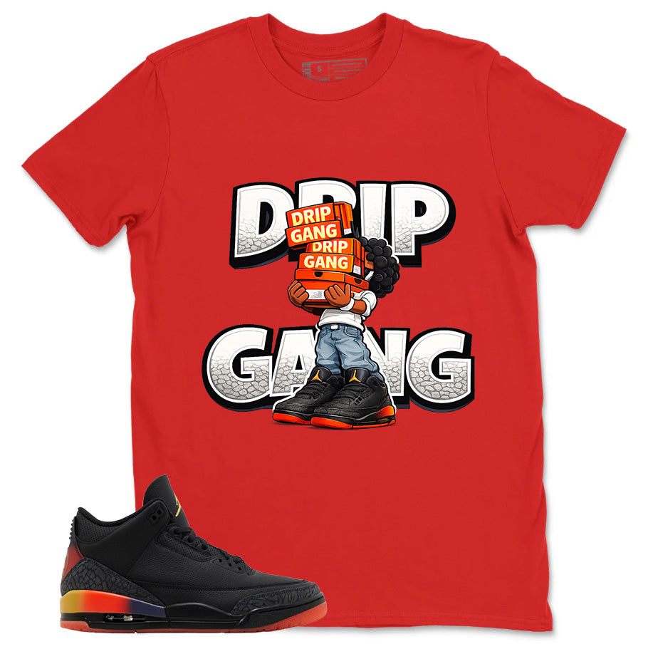 J. Balvin Rio 3s Zadago Shirt Drip Gang Graphic