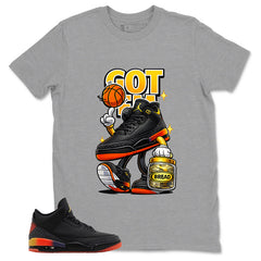 J. Balvin Rio 3s Zadago Shirt Got Em Bread Graphic