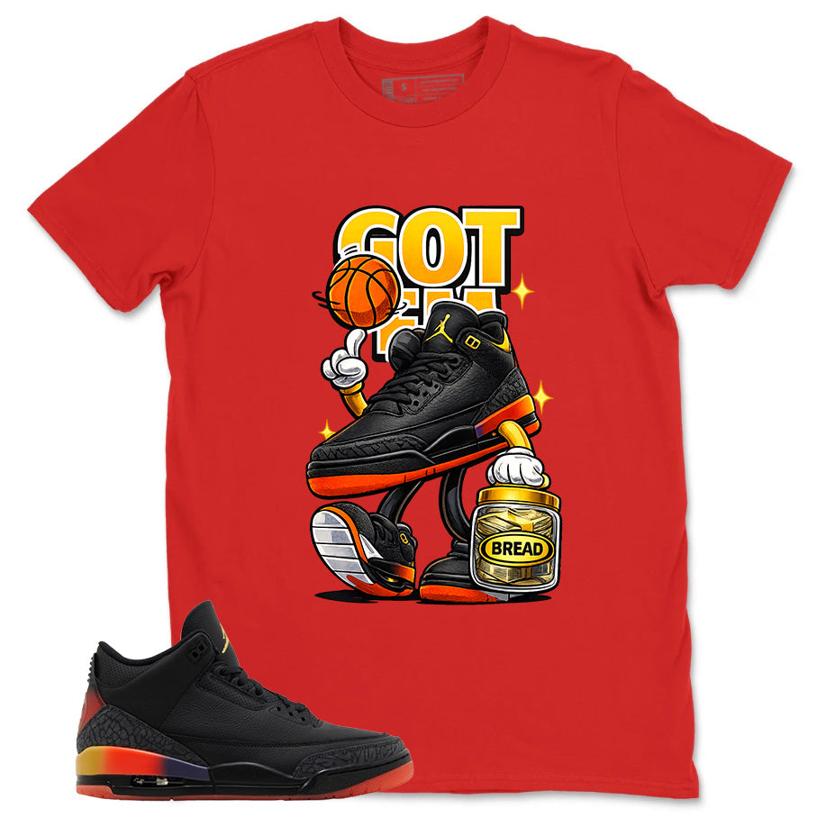 J. Balvin Rio 3s Zadago Shirt Got Em Bread Graphic