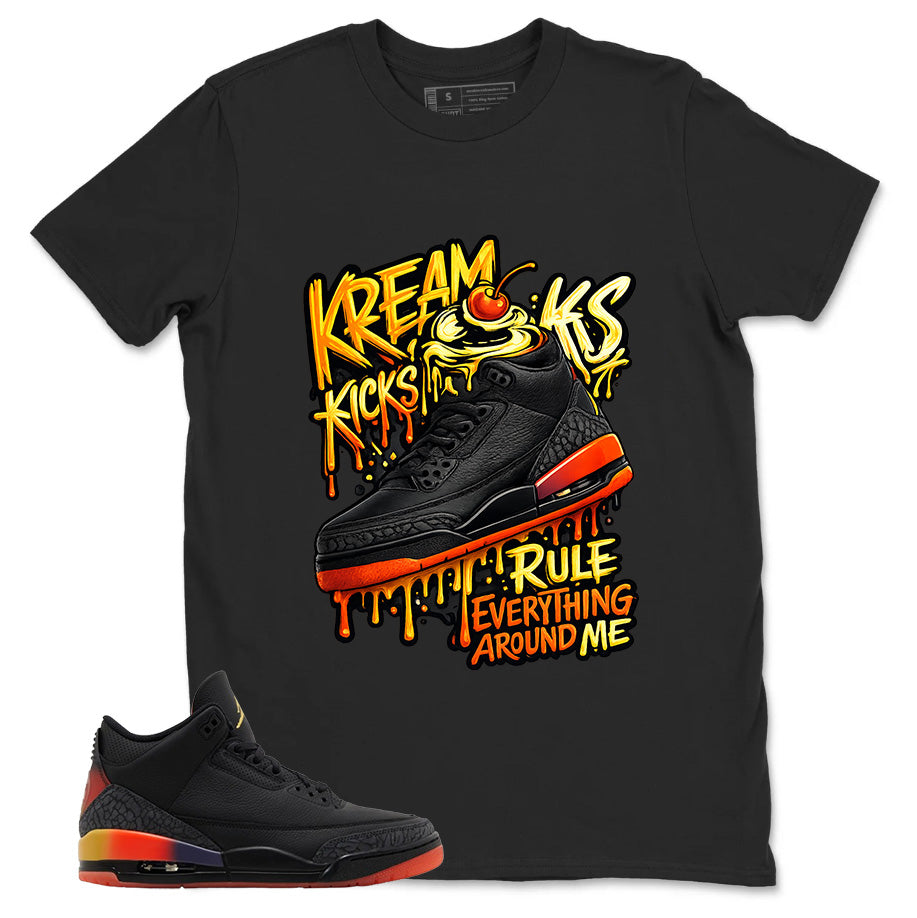 J. Balvin Rio 3s Zadago Shirt Kream Kicks Graphic