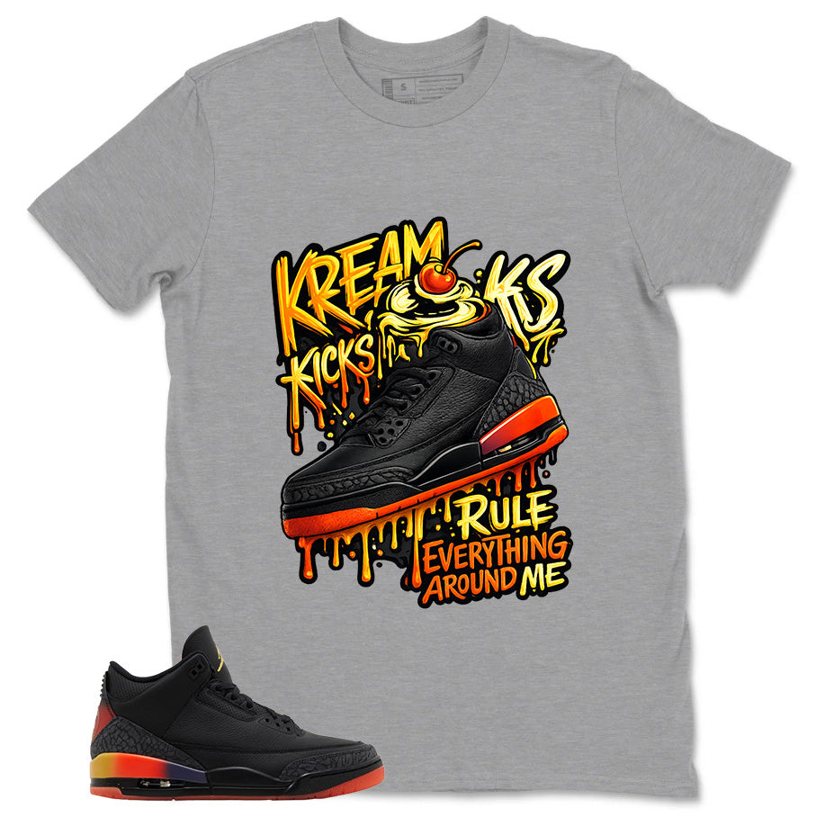 J. Balvin Rio 3s Zadago Shirt Kream Kicks Graphic