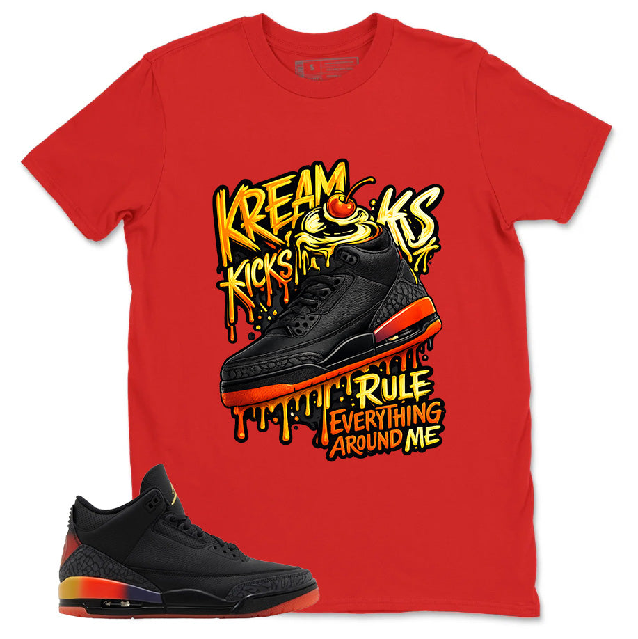 J. Balvin Rio 3s Zadago Shirt Kream Kicks Graphic