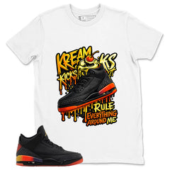 J. Balvin Rio 3s Zadago Shirt Kream Kicks Graphic