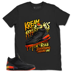J. Balvin Rio 3s Zadago Shirt Kream Kicks Graphic