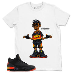 J. Balvin Rio 3s Zadago Shirt Mars Blackmon Do You Know Graphic