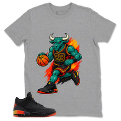 J. Balvin Rio 3s Zadago Shirt Raging Bull Graphic