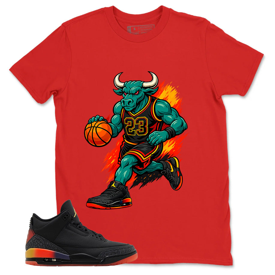 J. Balvin Rio 3s Zadago Shirt Raging Bull Graphic