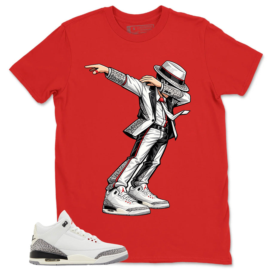 Jackson Dance Shirt - Match Jordan 3 White Cement Reimagined