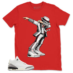 Jackson Dance Shirt - Match Jordan 3 White Cement Reimagined