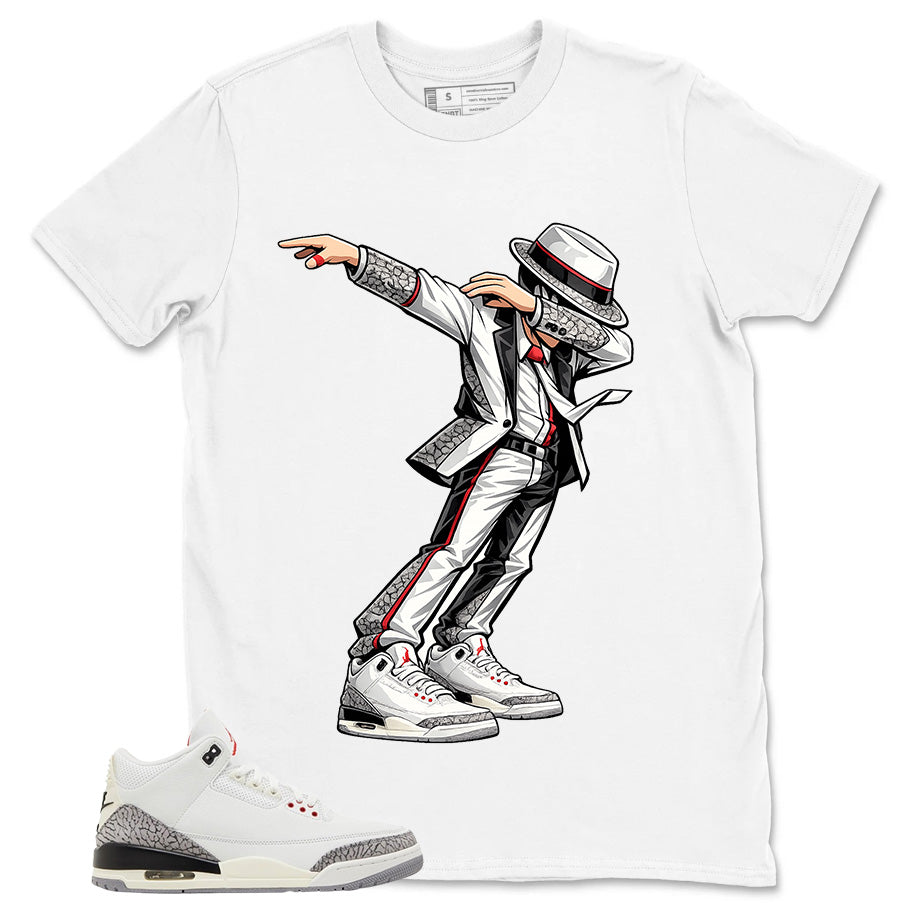 Jackson Dance Shirt - Match Jordan 3 White Cement Reimagined