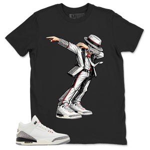 Jackson Dance Shirt - Match Jordan 3 White Cement Reimagined