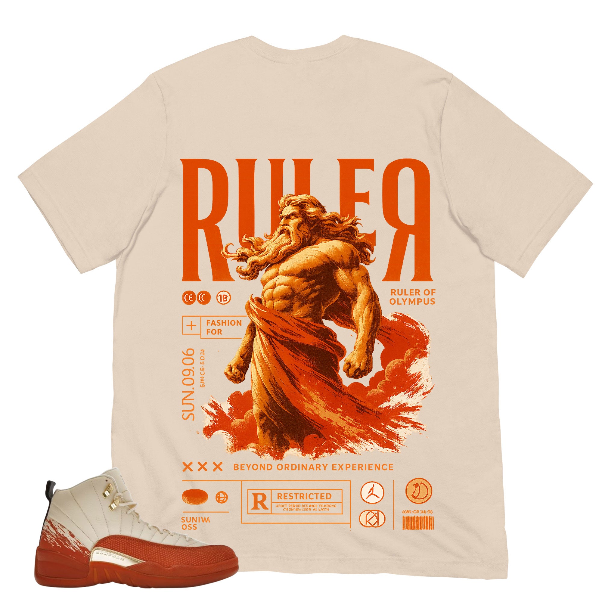 Zeus Ruler Shirt - Match Eastside Golf x Air Jordan 12 'Out the Mud'