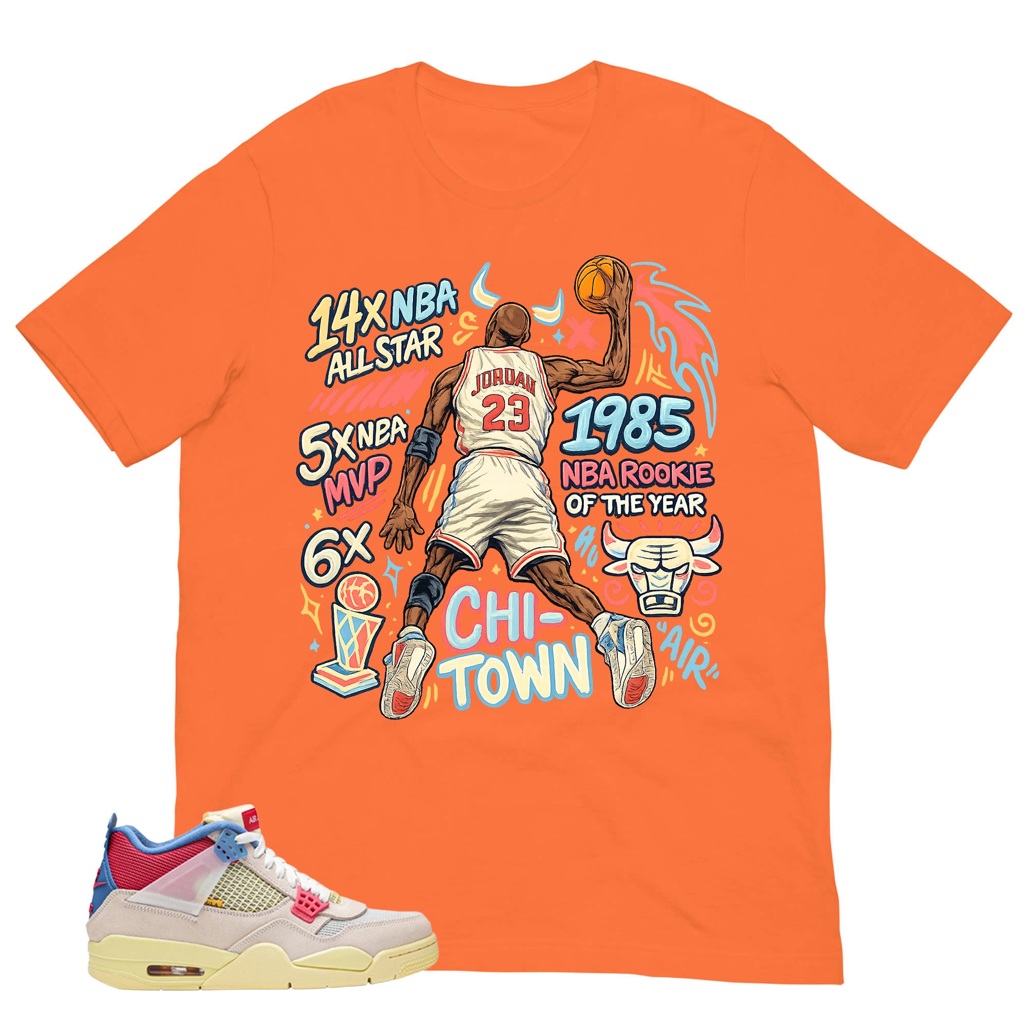 Jordan 23 All Star MVP Shirt - Match Union LA x Air Jordan 4 Guava Ice