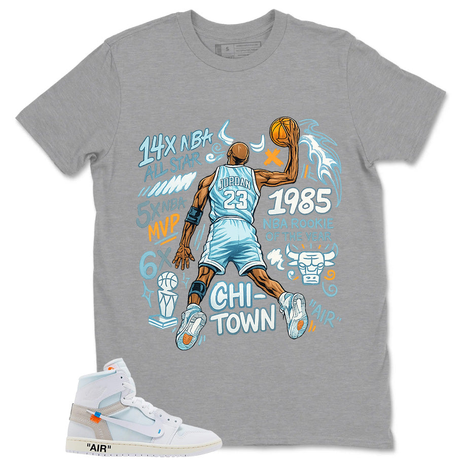 Jordan 23 All Star MVP Shirt - Match Virgil Abloh x Air Jordan 1 Alaska