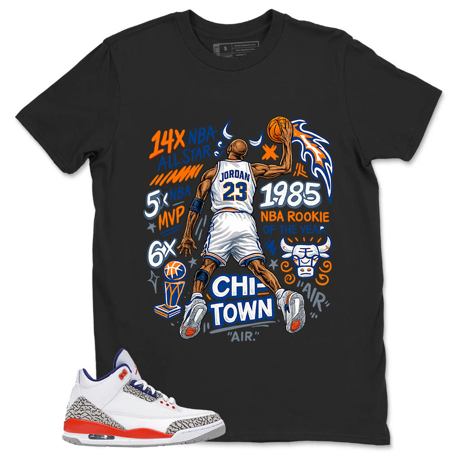 Jordan 23 All Star Shirt - Match Blue Air Jordan 3 Knicks