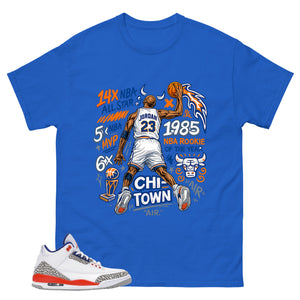 Jordan 23 All Star Shirt - Match Blue Air Jordan 3 Knicks