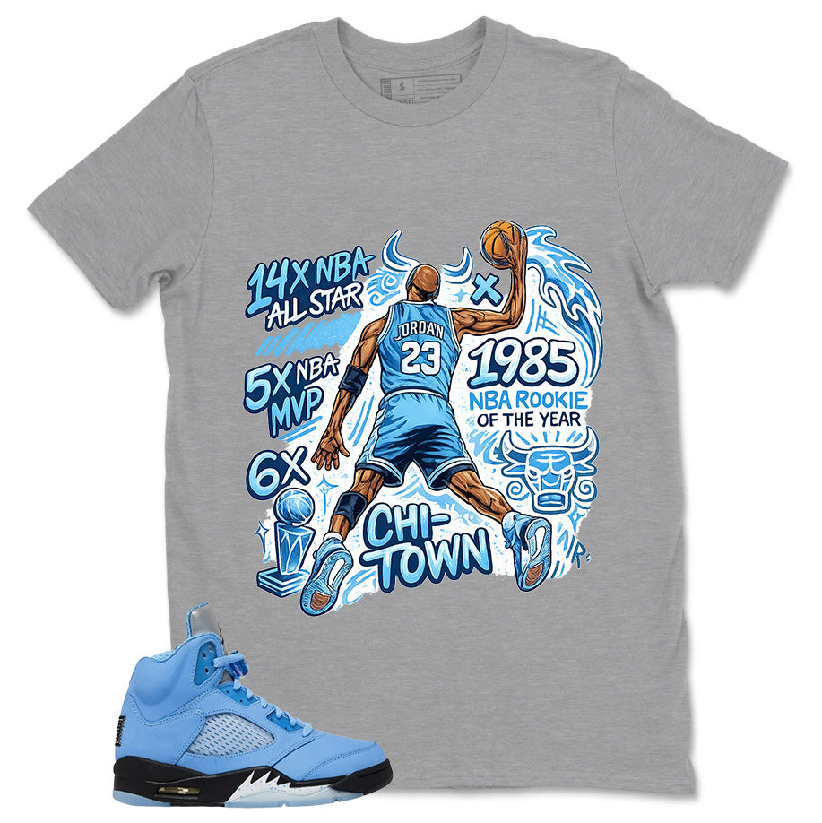 Graphic Tee Jordan 23 All Star Shirt - Matching Air Jordan 5 Retro SE UNC