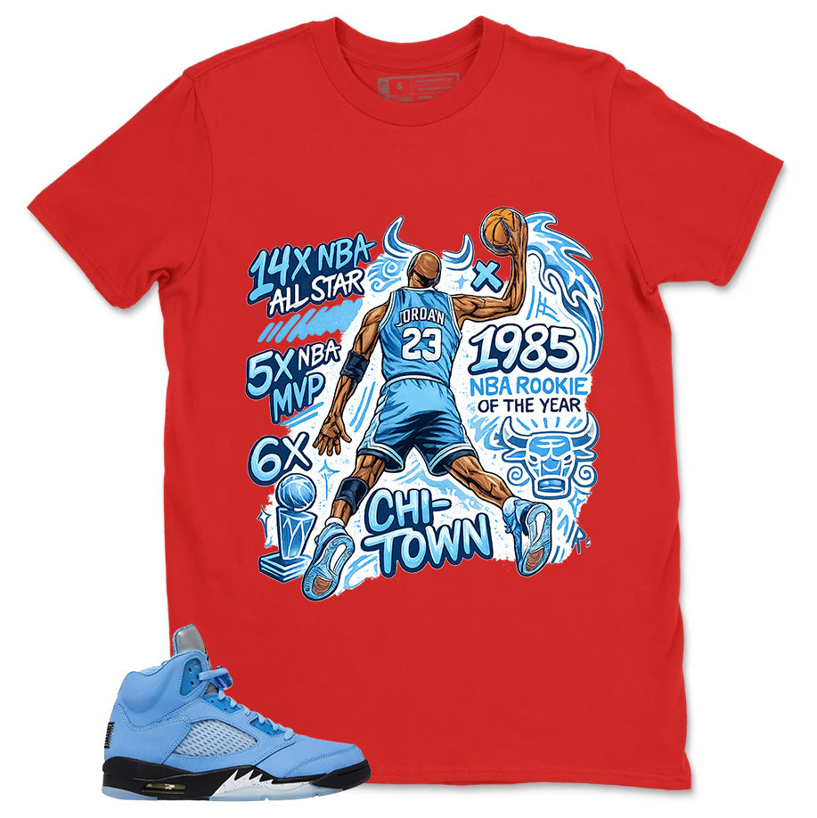 Graphic Tee Jordan 23 All Star Shirt - Matching Air Jordan 5 Retro SE UNC