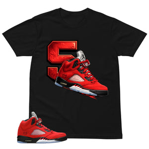 Jordan 5 Shirt - Match Air Jordan 5 Raging Bull