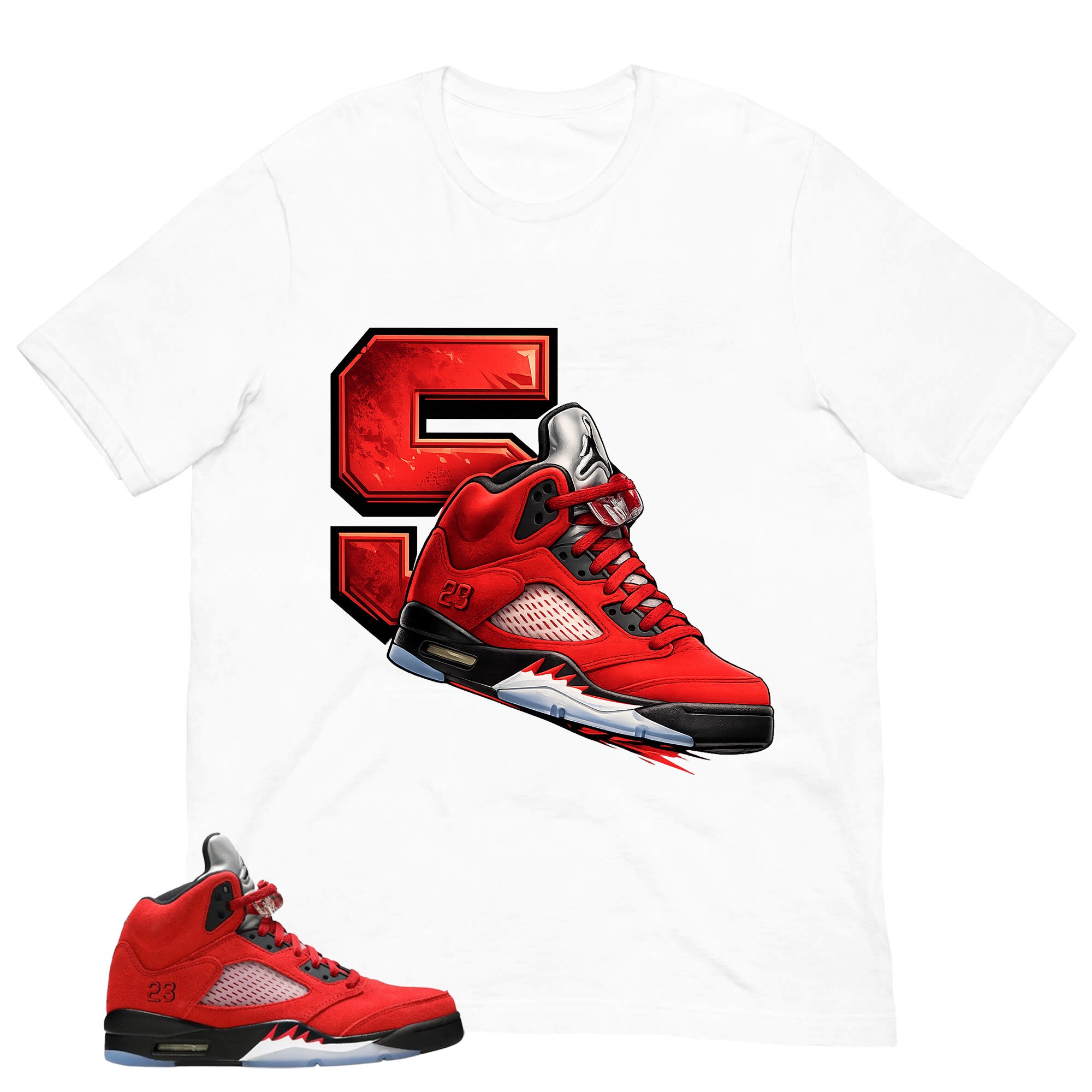 Jordan 5 Shirt - Match Air Jordan 5 Raging Bull