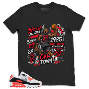 Jordan All Star MVP Shirt - Match Air Max 90 Infrared
