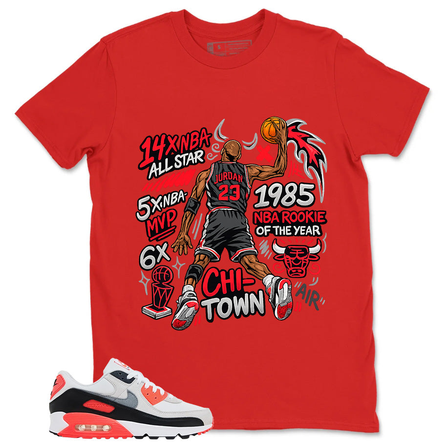 Jordan All Star MVP Shirt - Match Air Max 90 Infrared