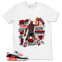 Jordan All Star MVP Shirt - Match Air Max 90 Infrared