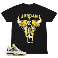 Jordan Bull Head Shirt - Match Air Jordan 4 Vivid Sulfur