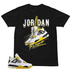 Jordan Flight Shirt - Match Air Jordan 4 Vivid Sulfur