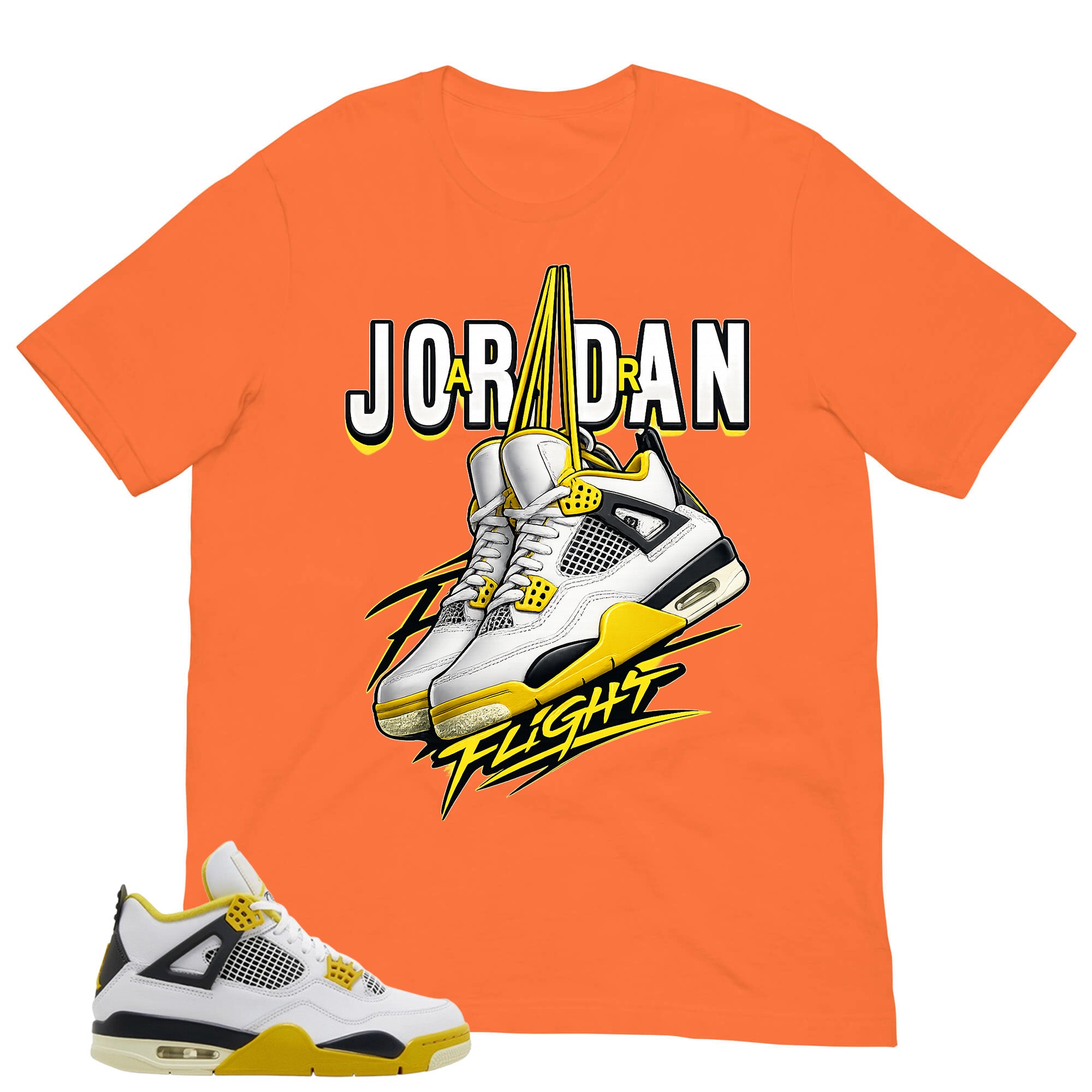 Jordan Flight Shirt - Match Air Jordan 4 Vivid Sulfur