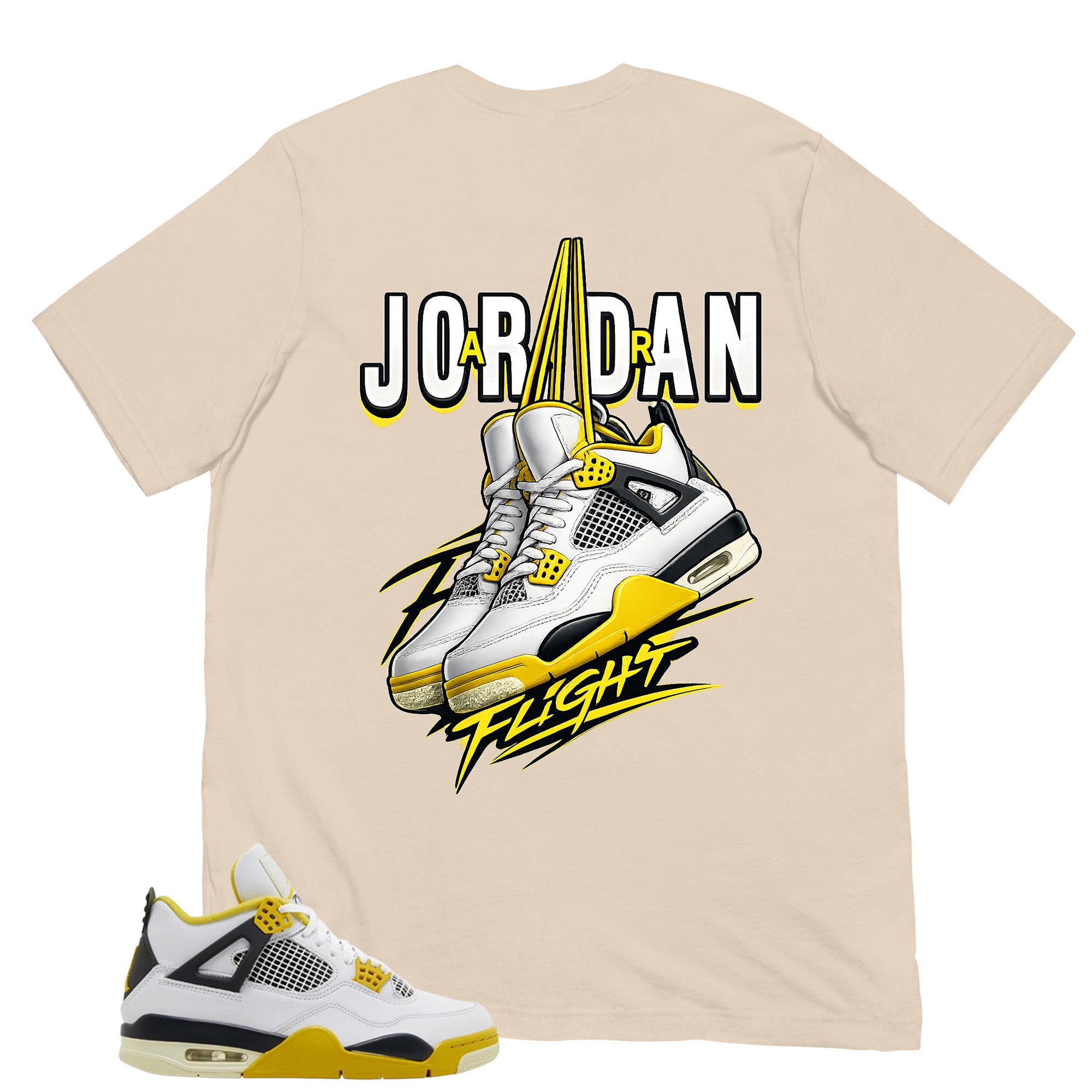 Jordan Flight Shirt - Match Air Jordan 4 Vivid Sulfur