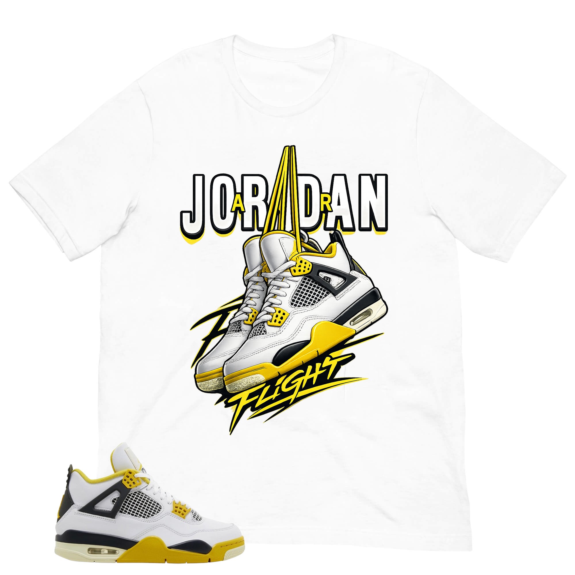 Jordan Flight Shirt - Match Air Jordan 4 Vivid Sulfur