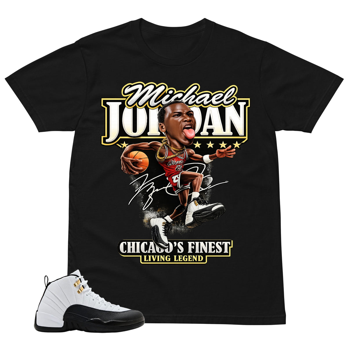 Jordan Living Legend Shirt - Match Air Jordan 12 'Taxi'