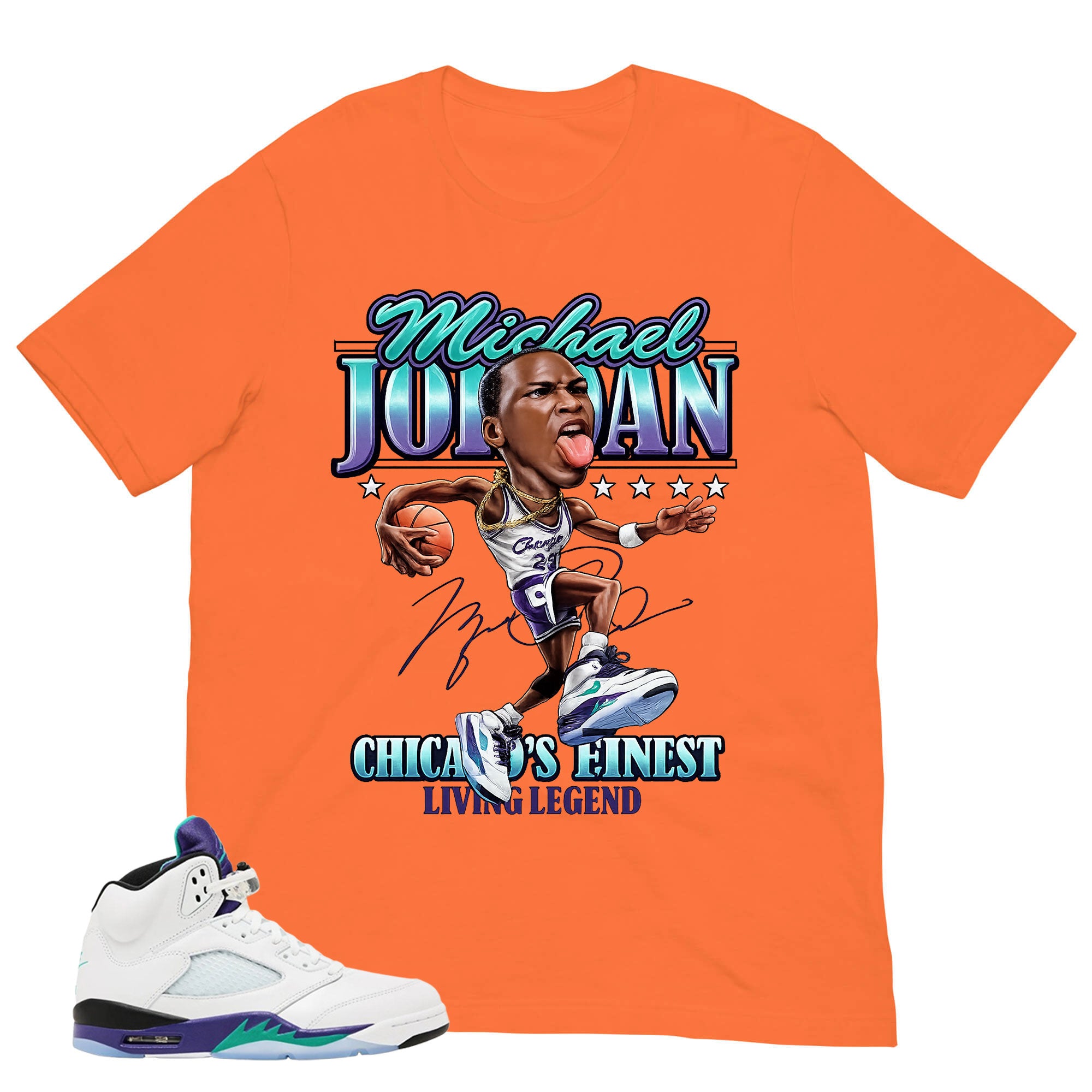 Jordan Living Legend Shirt - Matching Air Jordan 5 Retro 'Grape' 2025