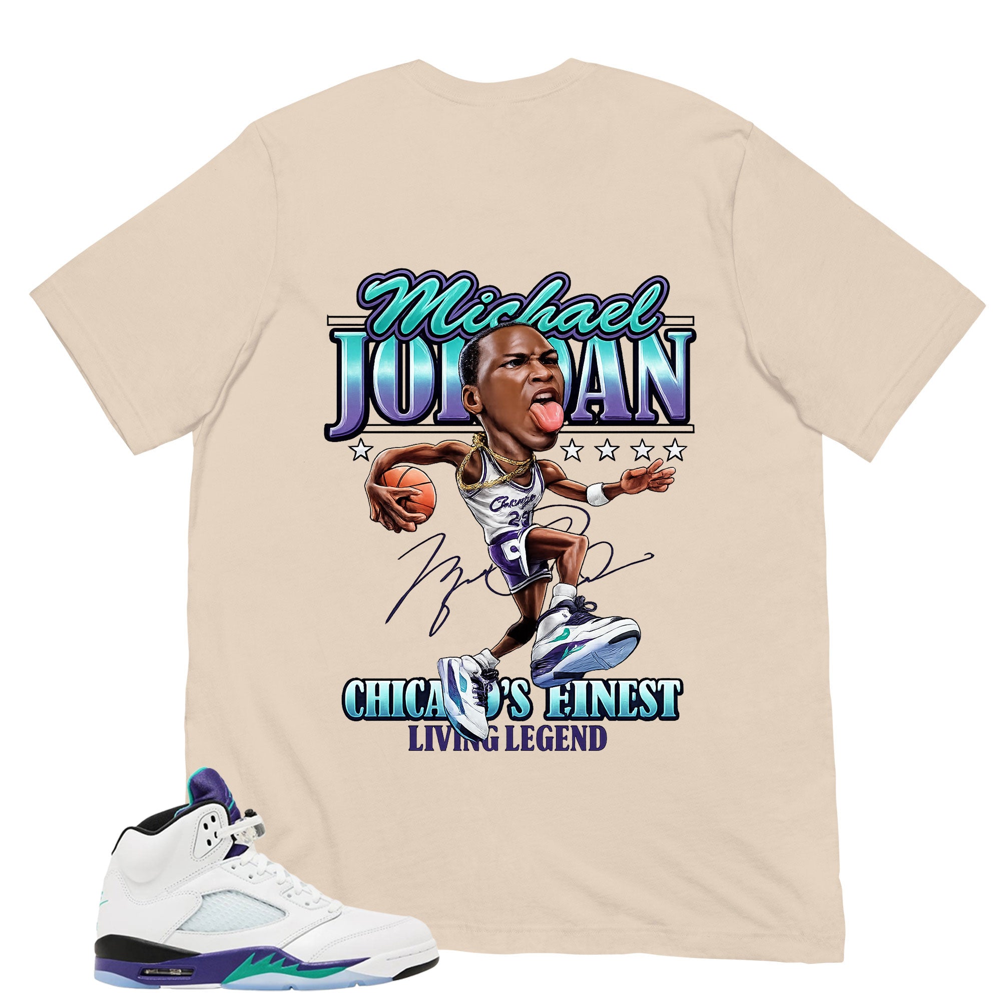 Jordan Living Legend Shirt - Matching Air Jordan 5 Retro 'Grape' 2025