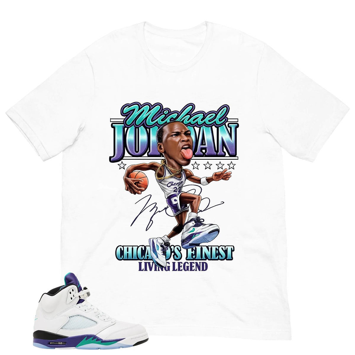 Jordan Living Legend Shirt - Matching Air Jordan 5 Retro 'Grape' 2025