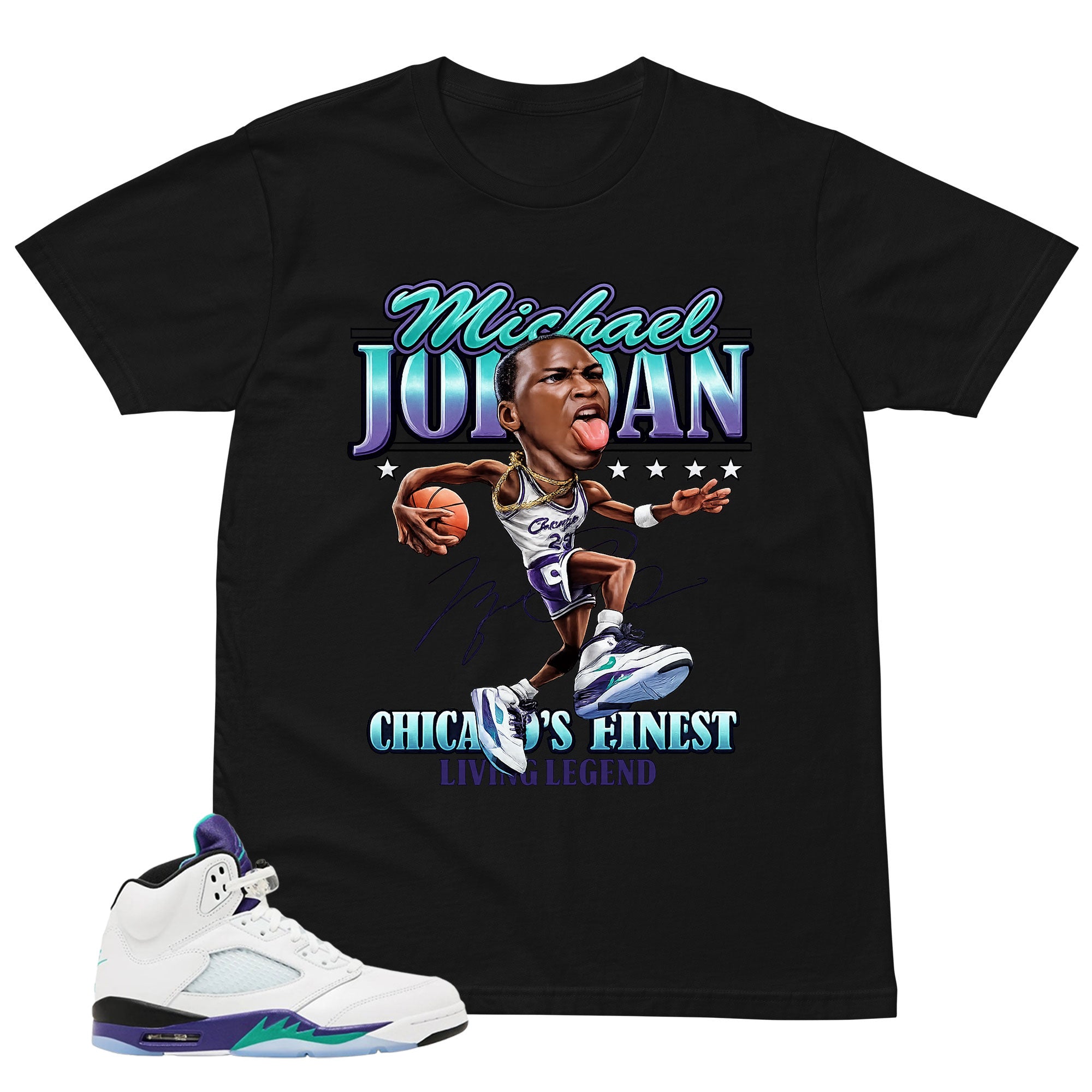 Jordan Living Legend Shirt - Matching Air Jordan 5 Retro 'Grape' 2025