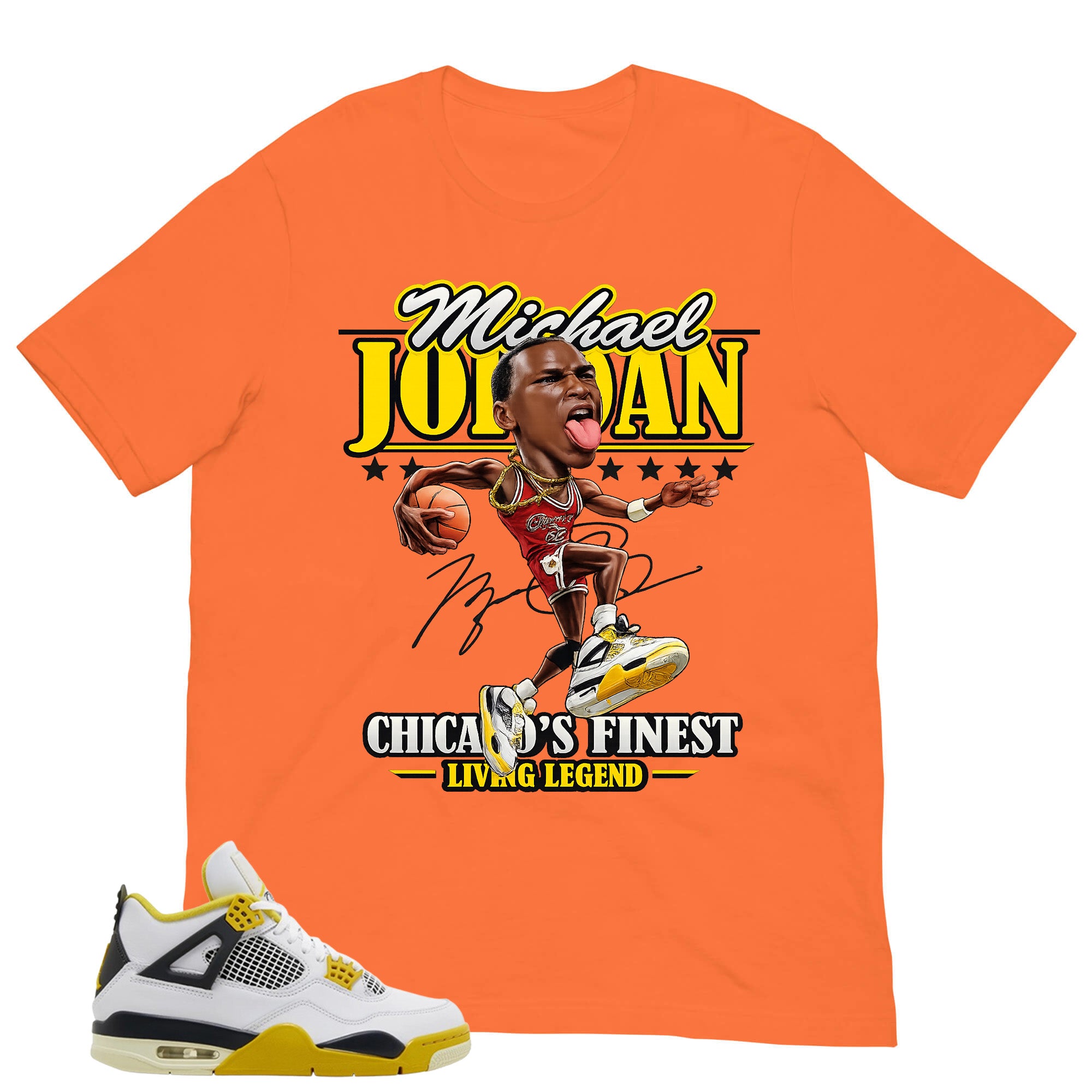 Jordan Living Legend Shirt - Match Air Jordan 4 Vivid Sulfur